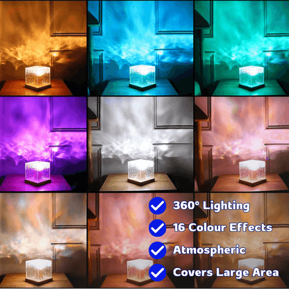 PuraGlow™ RGB Northern Lights Projector Cube